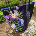 Bag with iris fabric for fundraising